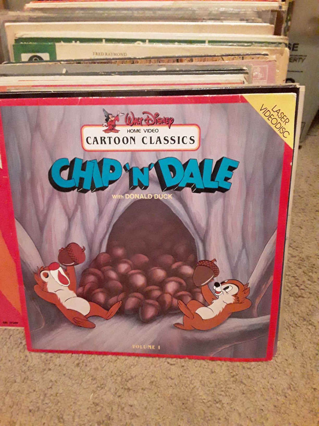 Disney Chip 'N' Dale laser disc