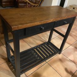Beautiful Wooden Console Table With 2 Drawers 