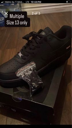 Nike Air Force 1 Low Supreme Black and White