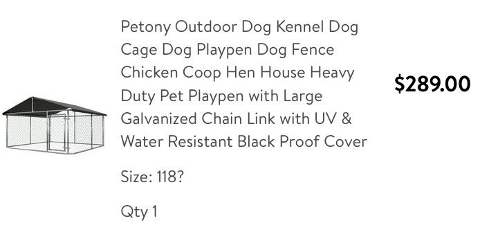 Outside Kennel