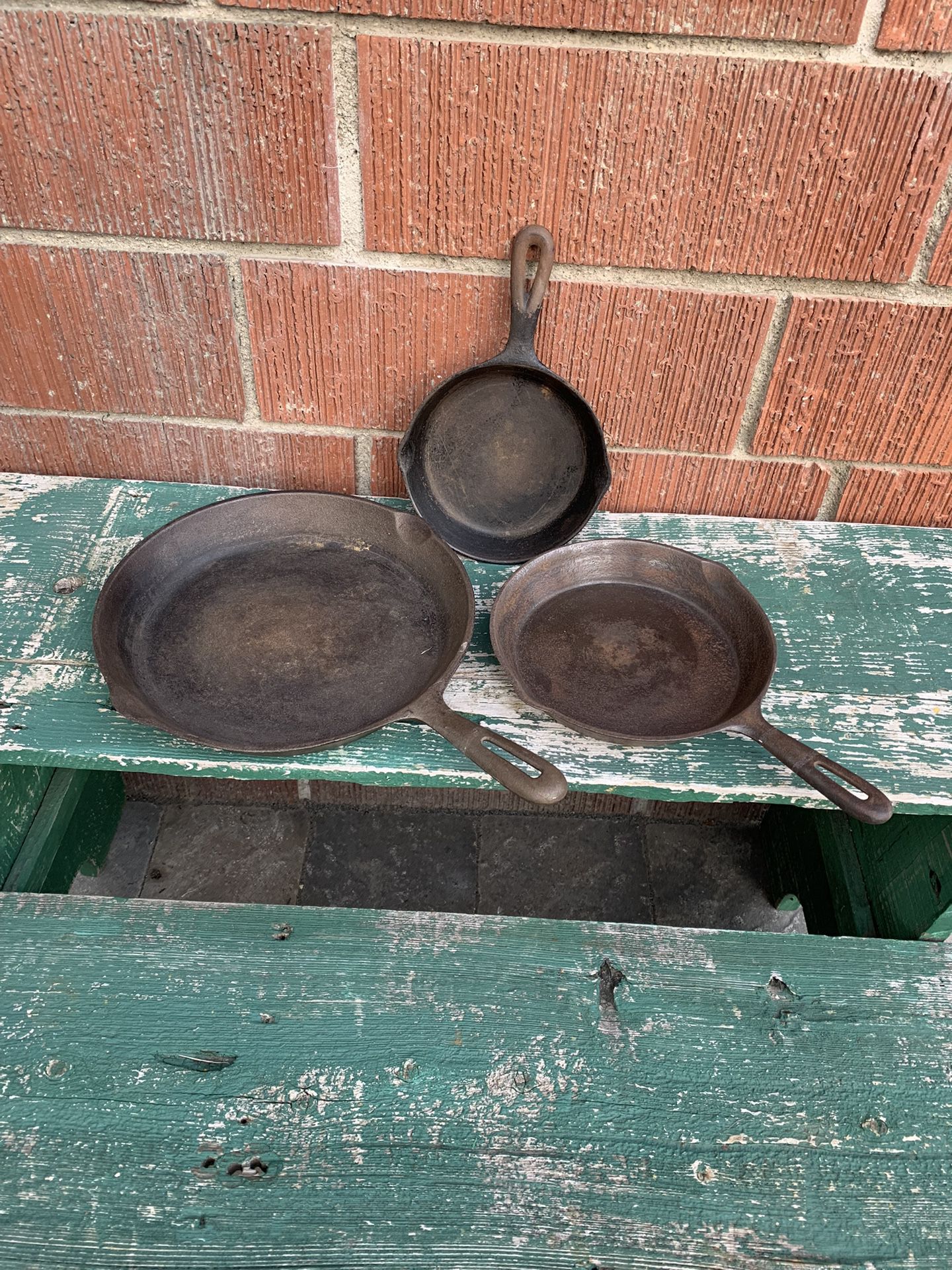 Vintage Cast Iron Pans ($25 For All Three)