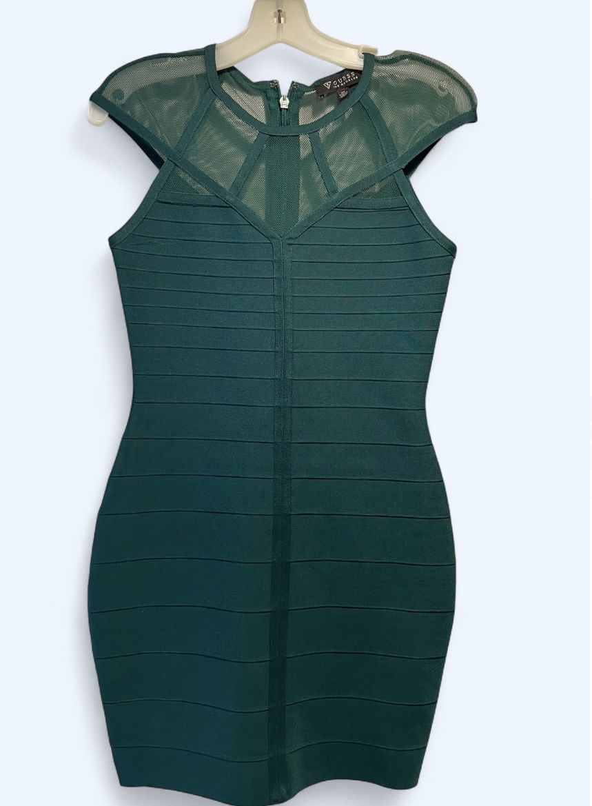 Green Guess bodycon mini dress