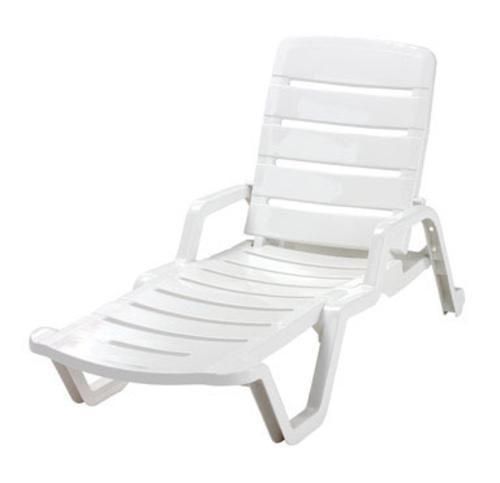 5 Position Plastic Adjustable Folding Outdoor Chaise Lounge New