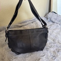 Vintage coach leather soho hobo bag black 