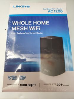 Linksys Velop Dual band Ac1200 Mesh WiFi system