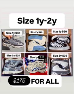 Nikes vans Jordan’s asics size 1y- 2y all for $175
