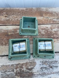 Peak 4” x 4” post anchor - set of 3