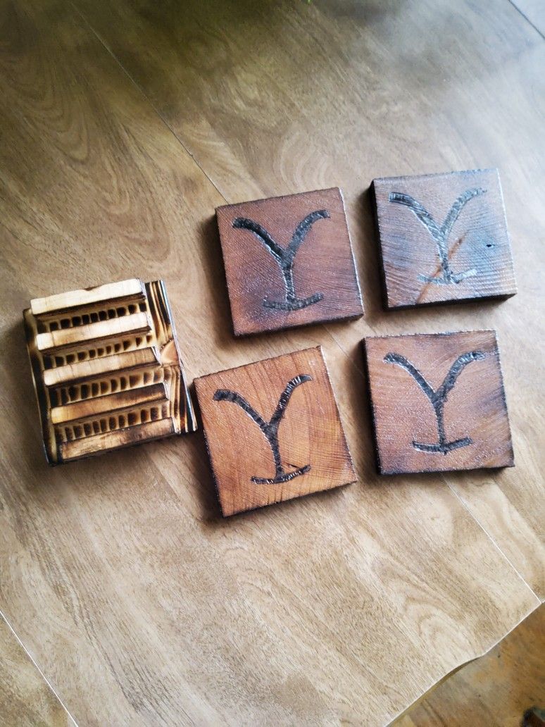 Yellowstone Handmade Wooden Coasters
