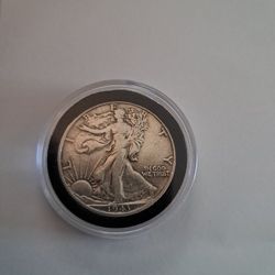 1943 Walking Liberty half dollar