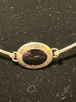 Sterling silver Onyx chain
