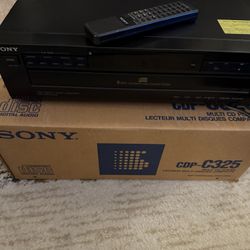 Sony 5 Disc Changer W/ Remote And Box