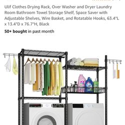 Over Dryer And Washer Laundry Room Rack 