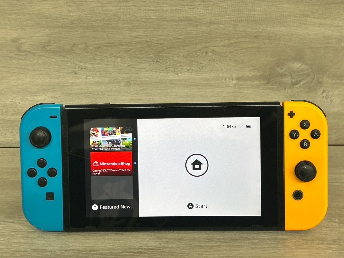 Nintendo Switch HAC-001(-01) Red/Blue Neon 32GB Console Handheld(PO1022041)