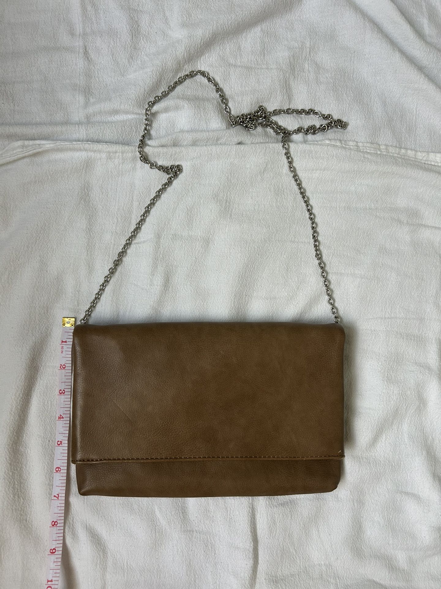 Kelly & Katie Purse chain Shoulder Crossbody Bag Brown Pockets Purse