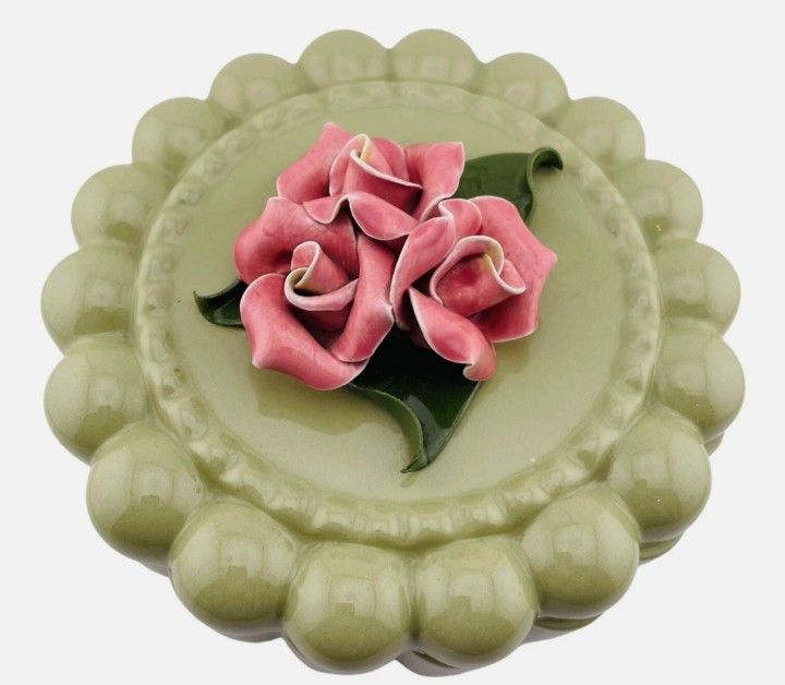 Jade Green Ceramic Box