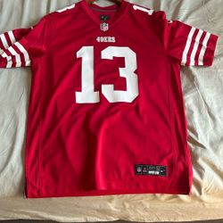 Brock Purdy Jersey, White And Red 