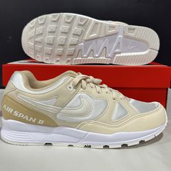 Men Nike Air Span II SU19 Athletic Shoes Desert Ore/Sail/Light Cream BQ8164-200