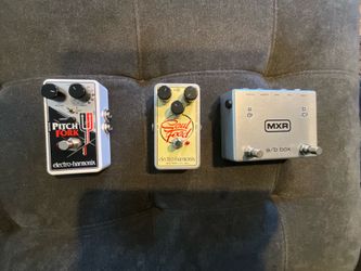 Guitar Pedals - EHX Pitch Fork, EHX Soul Food, MXR A/B Box