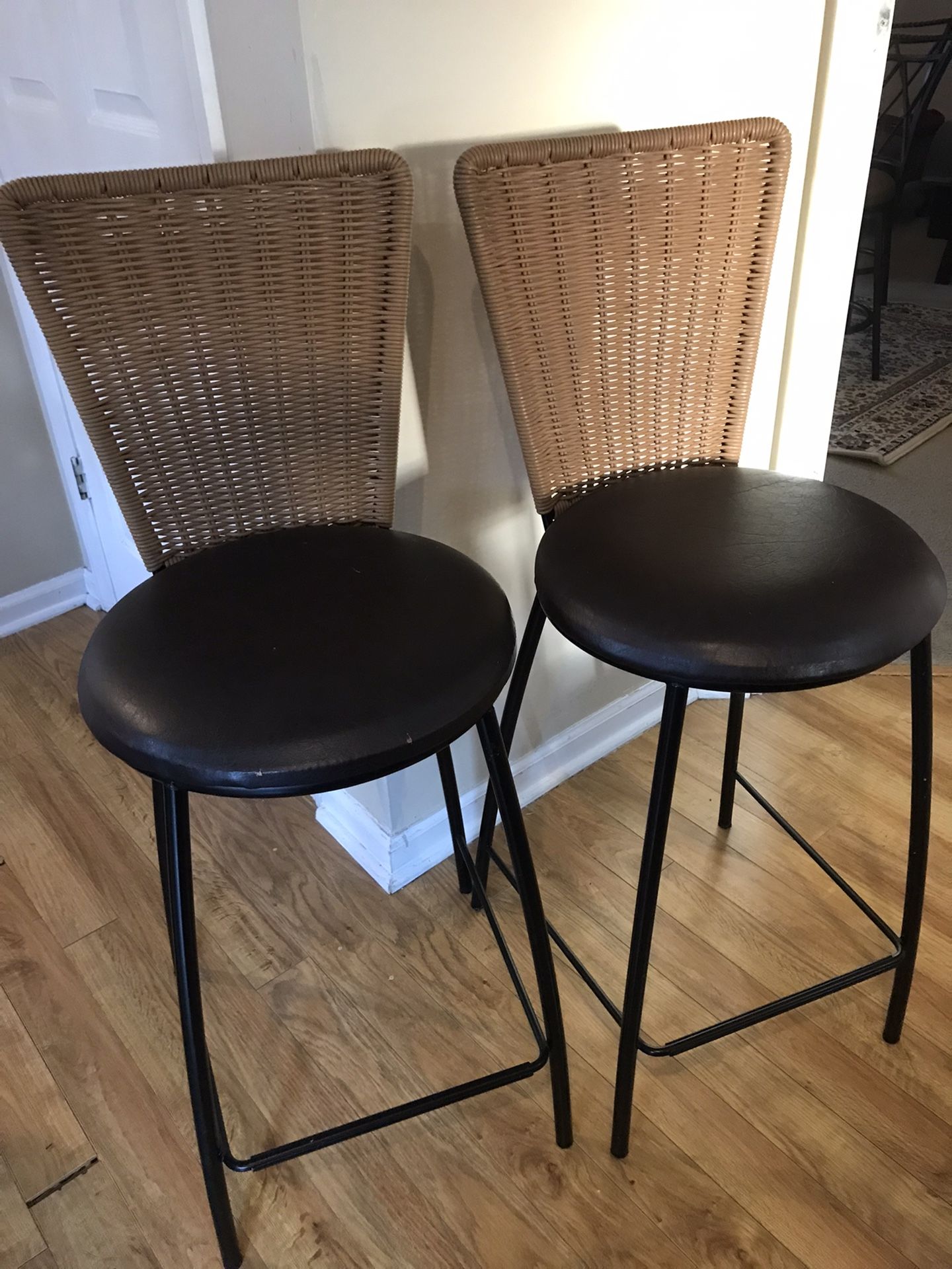 Two Steel Stool Height Setting 26 Inch