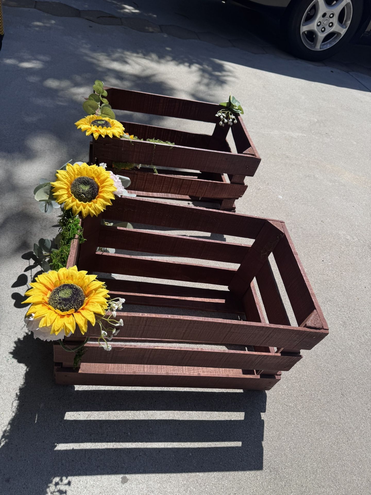 5 Wooden Crates