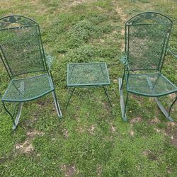 Vintage Wrought Iron Rockers 