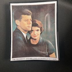 Vintage Antique John F Kennedy and Mrs Jacqueline Kennedy Vintage Ash Tray Dish