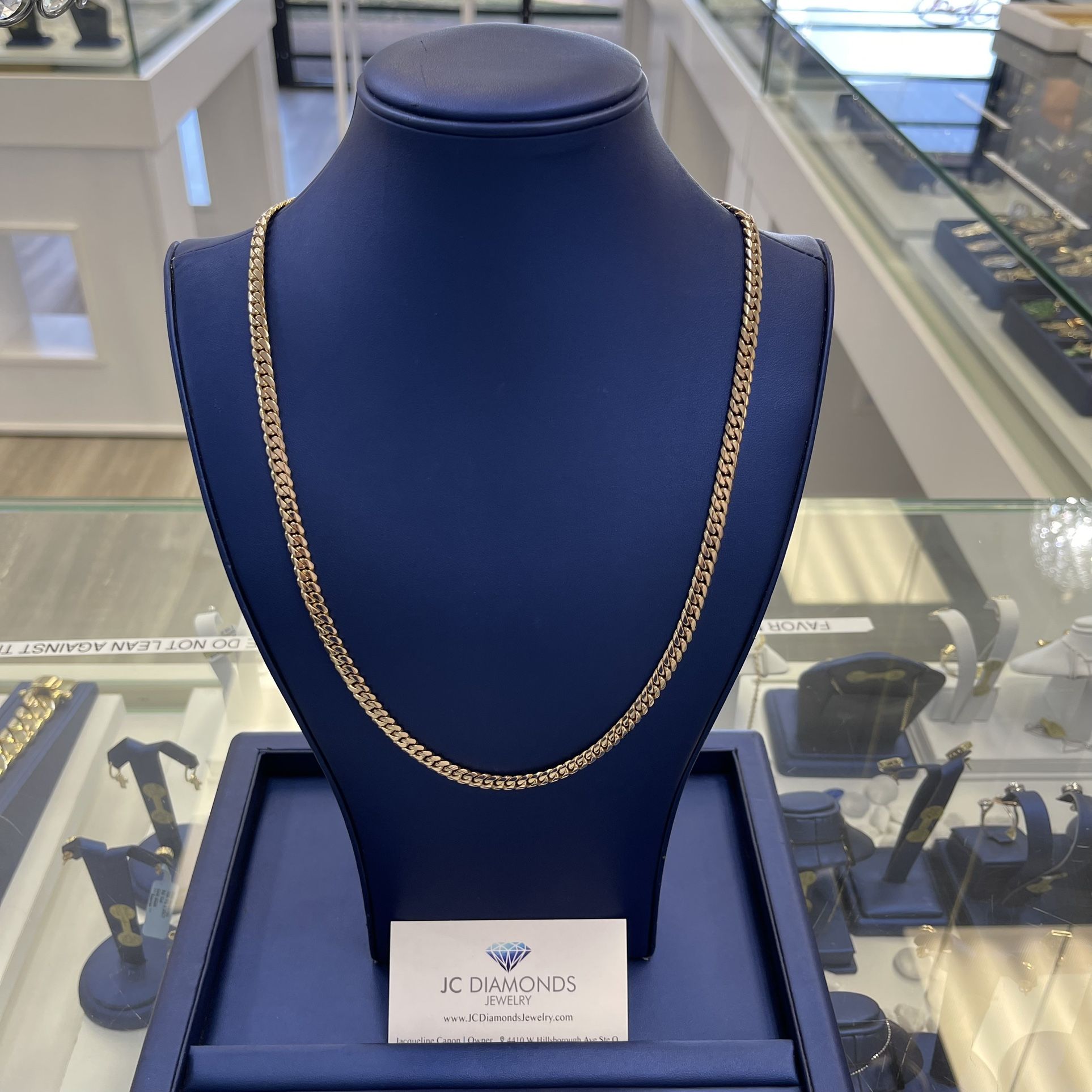 Chain Cubanlink 10k Solid 7 Mm Wide 24