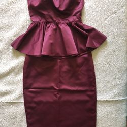 Xs Burgundy Two Piece Set 