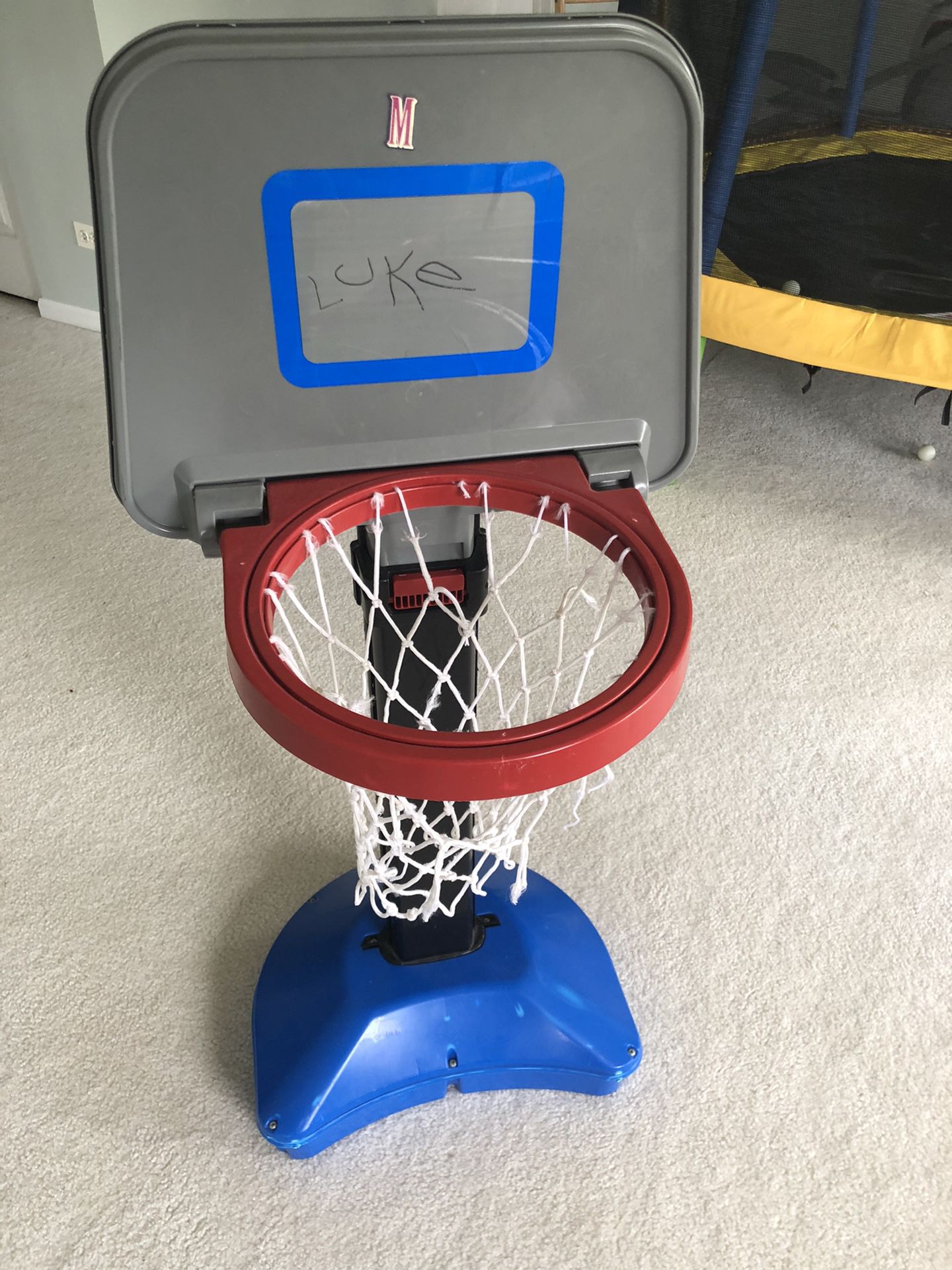 White Board And Basketball Hoop For Toddler Preschoolers 