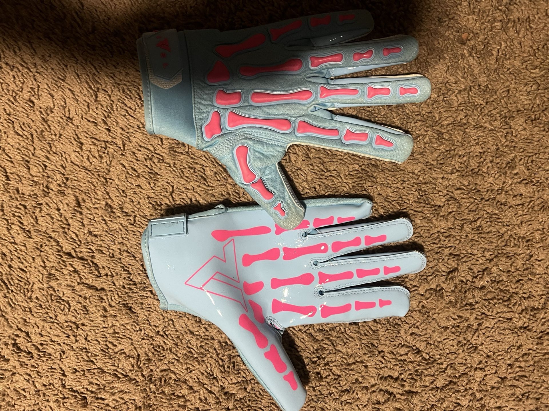Cotton Candy Football Gloves Size XL