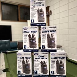 Superior Pump 91250 1/4 HP Thermoplastic Submersible Utility Pump with 10-Foot Cord