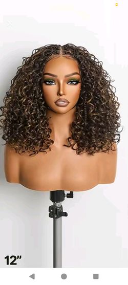 Glueless Boho braided Wig