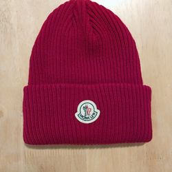 Red Moncler Beanie