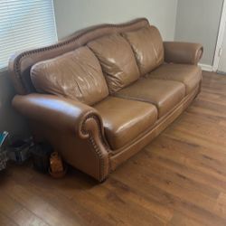 2 leather couches