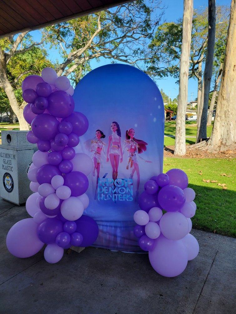 Kpop Demon Hunter Backdrop cover and Frame