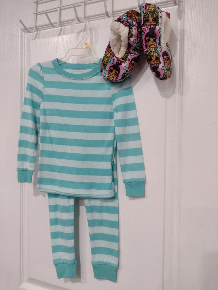 Pajama Set & Slippers