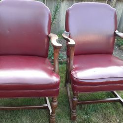 2 Red Chairs