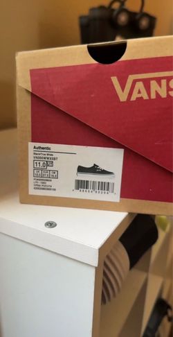 Vans Authentic Sneakers Black/True White Size 11