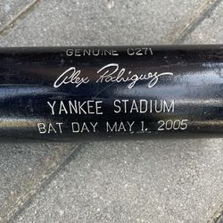 Alex Rodriguez 2005 Bat Day Bat