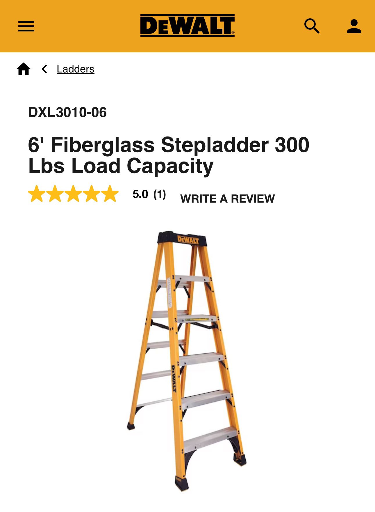 Dewalt 6ft Ladder