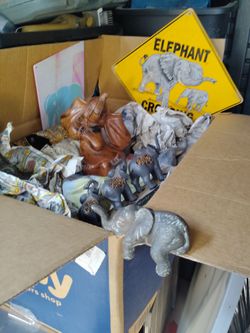 Elephant collectables huge box