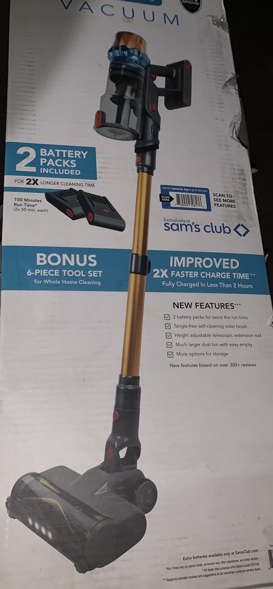 EPro Stick Hand Held Vacuum -NEW