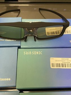 6 Pack Brand New Sansonic 3D Active Shutter Glasses