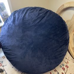 XXL Pouf Beanbag chair, Lovesac Style 🚚 extra. Navy blue