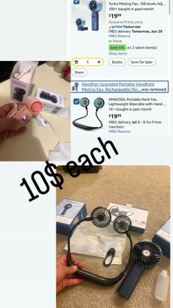 Clip-On Portable Fan, 13500 RPM High-Speed Rechargeable Handheld Mini Fan, LED Display, 360° Rotating Detachable Clip, Stroller Fan for Baby, Travel E