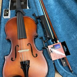 3/4 Size Violin with New Bow, Digital Tuner, Shoulder Rest, Extra Strings $130 Firm