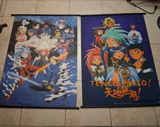 2 Tenchi Muyo! Wall Scroll $55 Dlls.