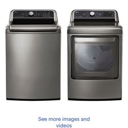 New Open Box LG-Washer /Dryer Electric Set Graphete Steel 