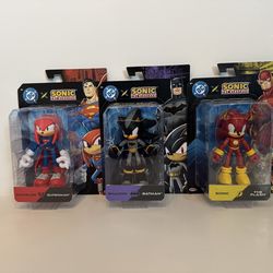 Sonic DC Crossover Jakks Pacific 5 inch three pack
