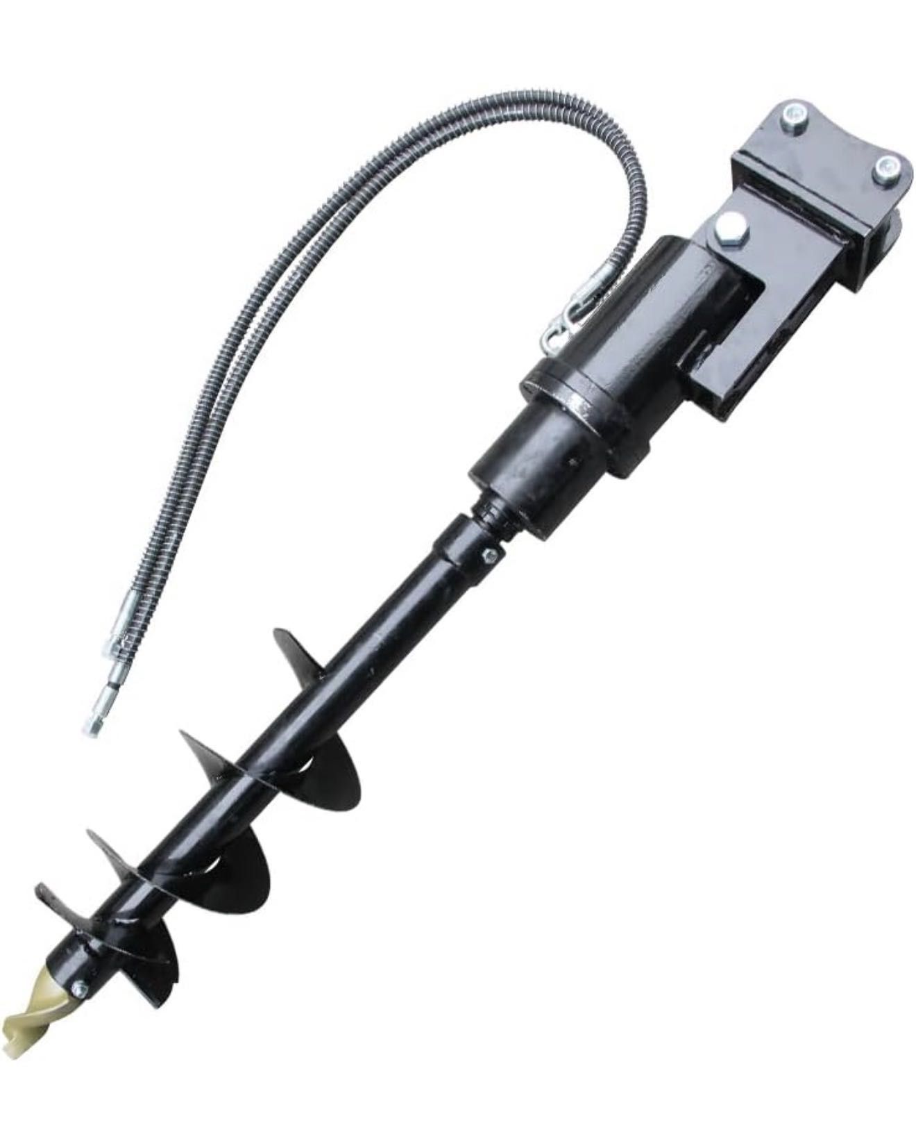 Chinese Mini Excavator Parts 8inch Hydraulic Auger Rotary Drill, With hose Small Mini Excavator Equipment Drilling For Digging,Drilling